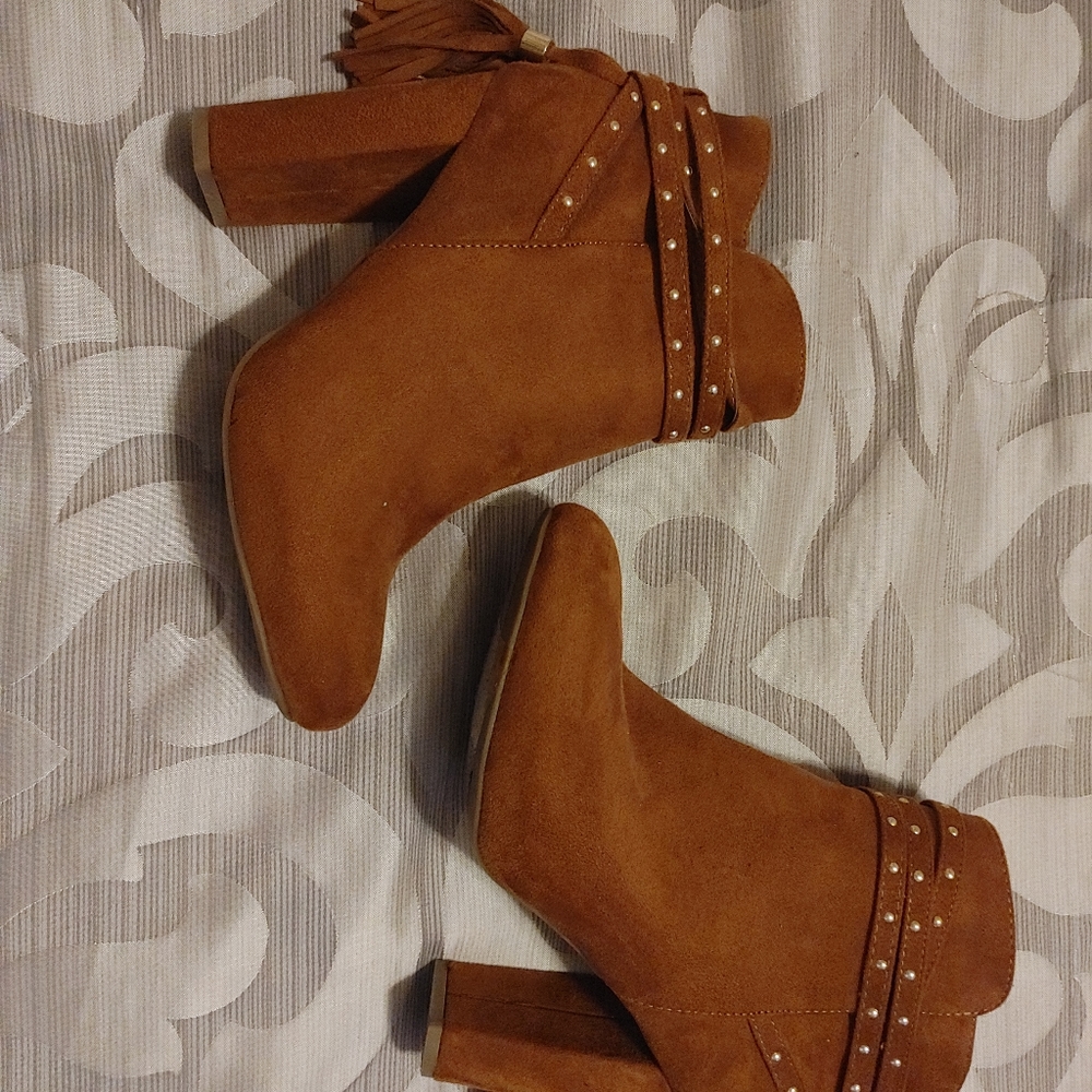 Tan Booties - Picture 2 of 3